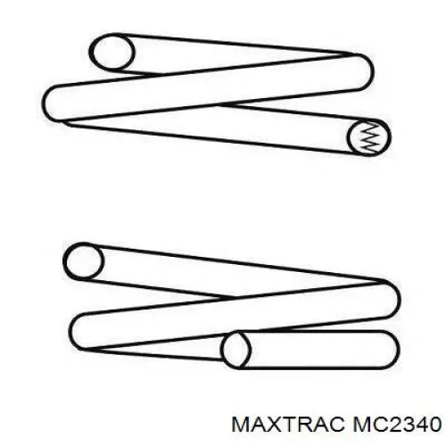 MC2340 Maxtrac muelle de suspensión eje delantero