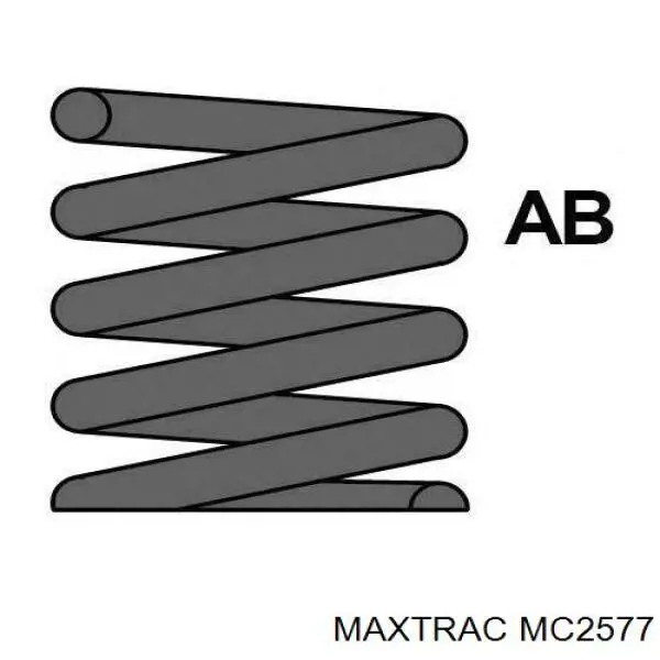 MC2577 Maxtrac muelle de suspensión eje delantero