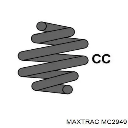 MC2949 Maxtrac muelle de suspensión eje delantero