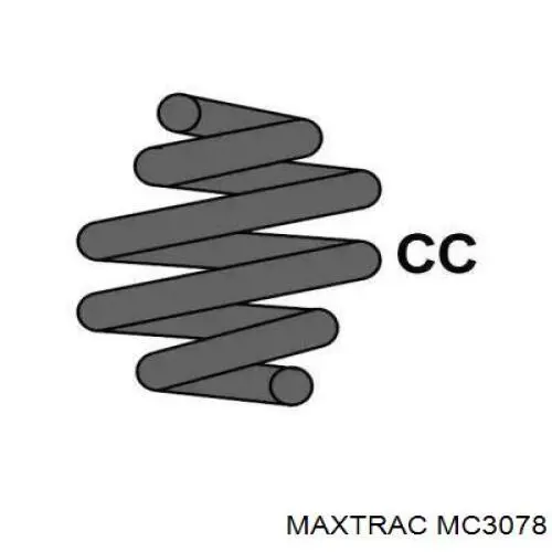 MC3078 Maxtrac muelle de suspensión eje delantero