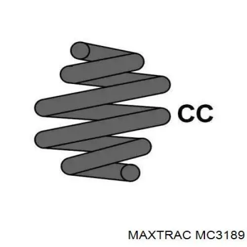 MC3189 Maxtrac muelle de suspensión eje delantero