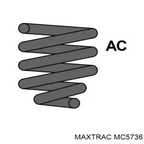 MC5736 Maxtrac muelle de suspensión eje delantero