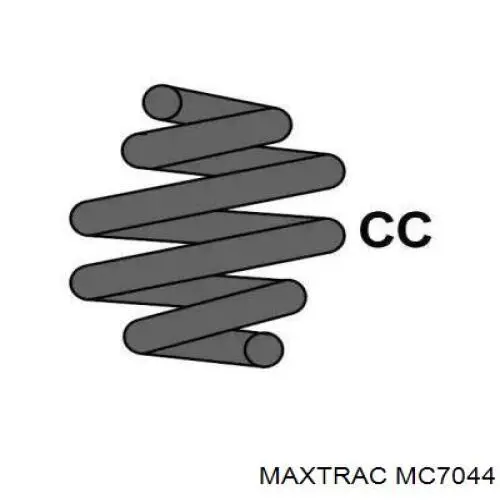 MC7044 Maxtrac muelle de suspensión eje delantero