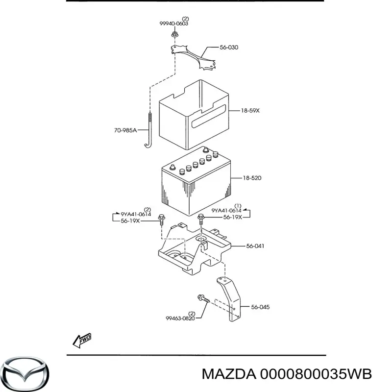 Batería de arranque Mazda 0000800035WB precio, desde 92,27 EUR