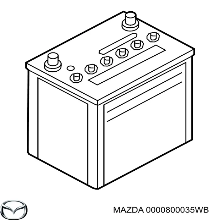Batería 0000800035WB Mazda