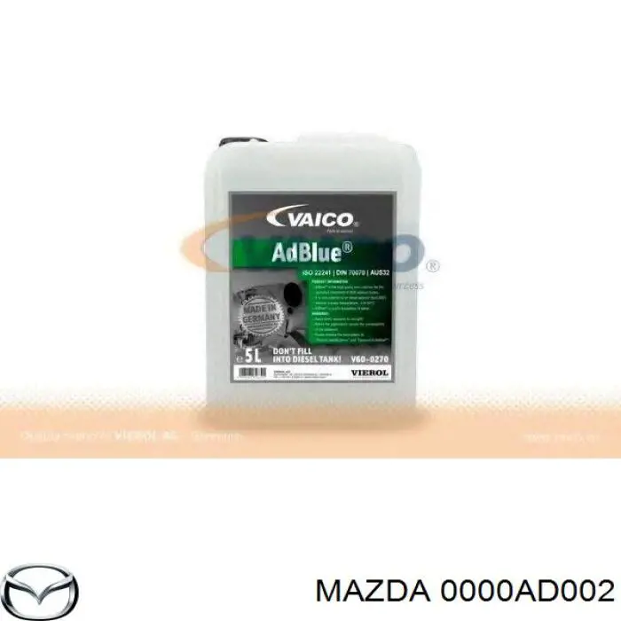 0000AD002 Mazda fluido para la neutralización de los gases de escape, urea