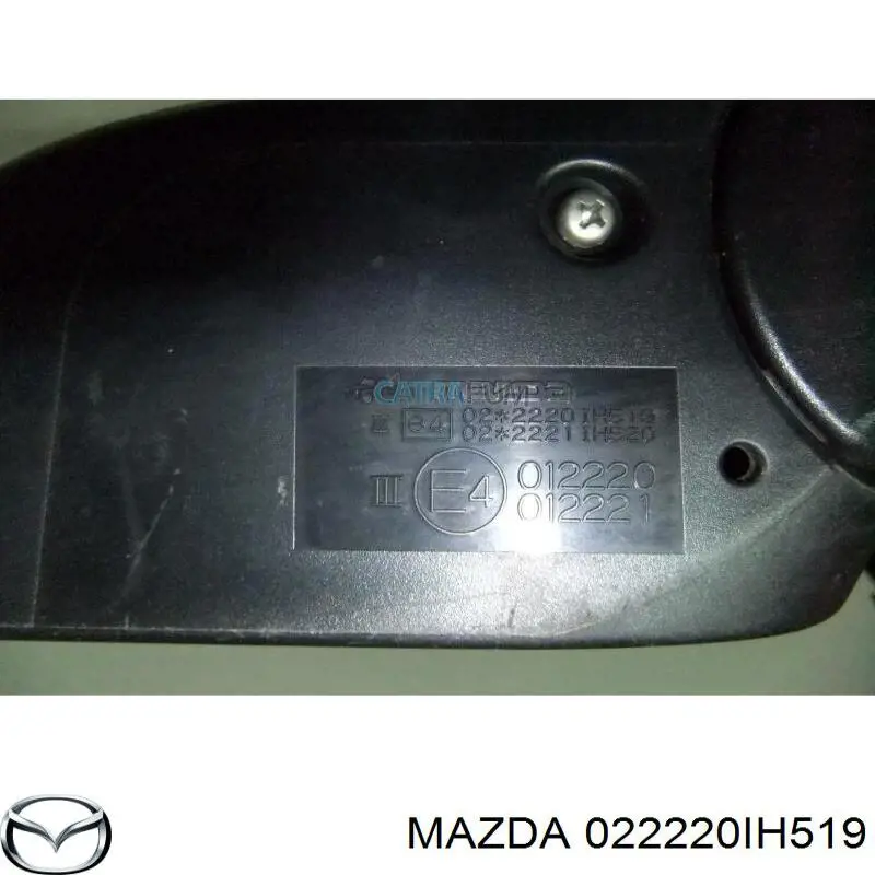 Espejo de retrovisor derecho BP4L69120M08 Mazda