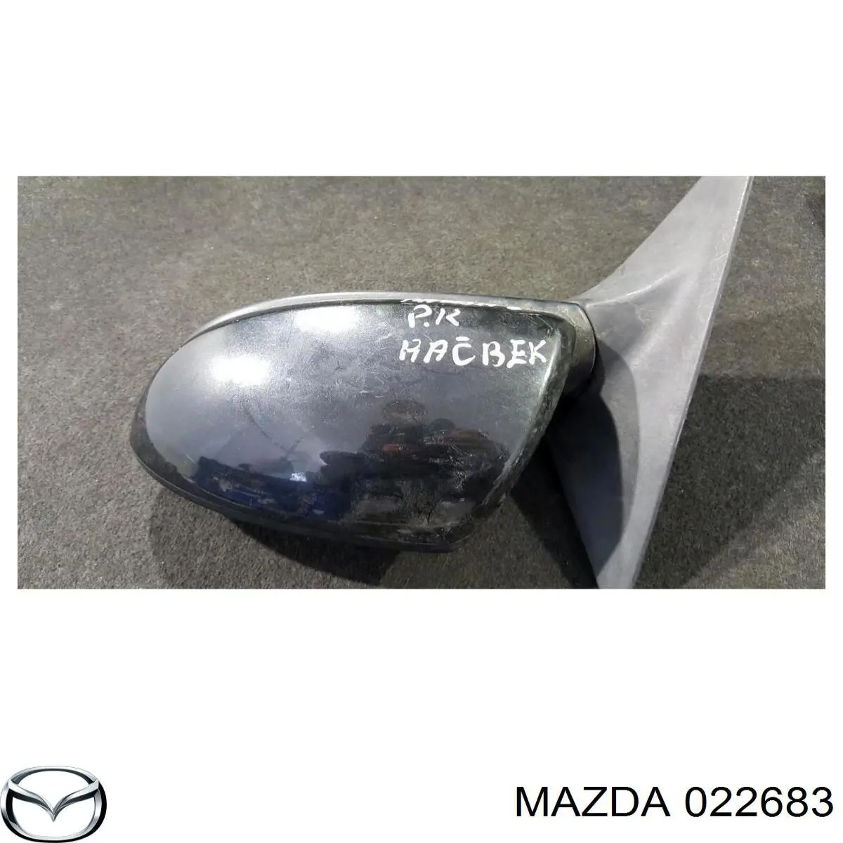Espejo de retrovisor izquierdo 022683 Mazda
