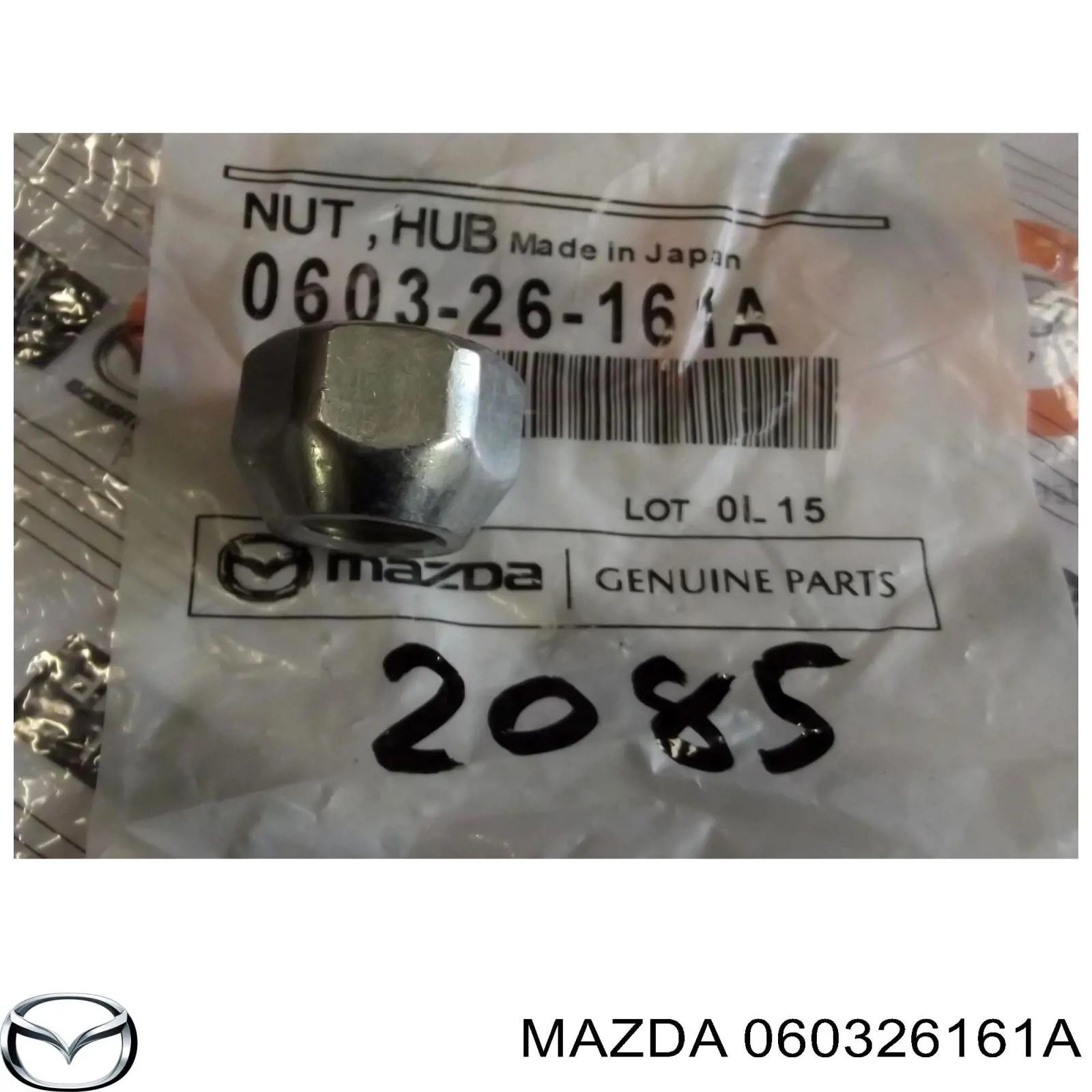 Tuerca seguridad de rueda Mazda 060326161A precio, desde 2,04 EUR