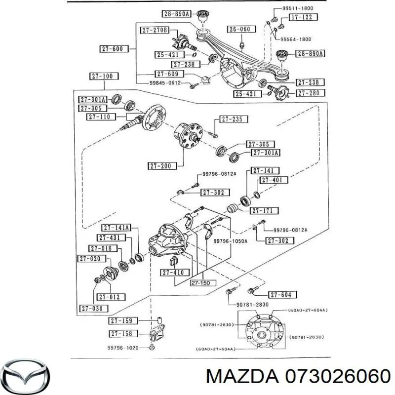 Respiradero del cárter del eje trasero Mazda 073026060 precio, desde 23,25 EUR