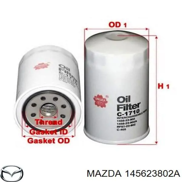 145623802A Mazda filtro de aceite