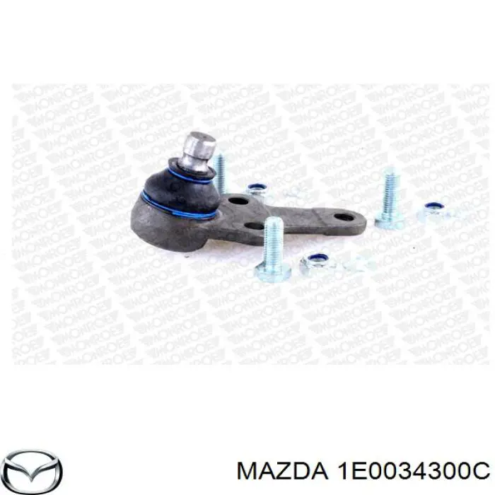 1E0034300C Mazda barra oscilante, suspensión de ruedas delantera, inferior derecha