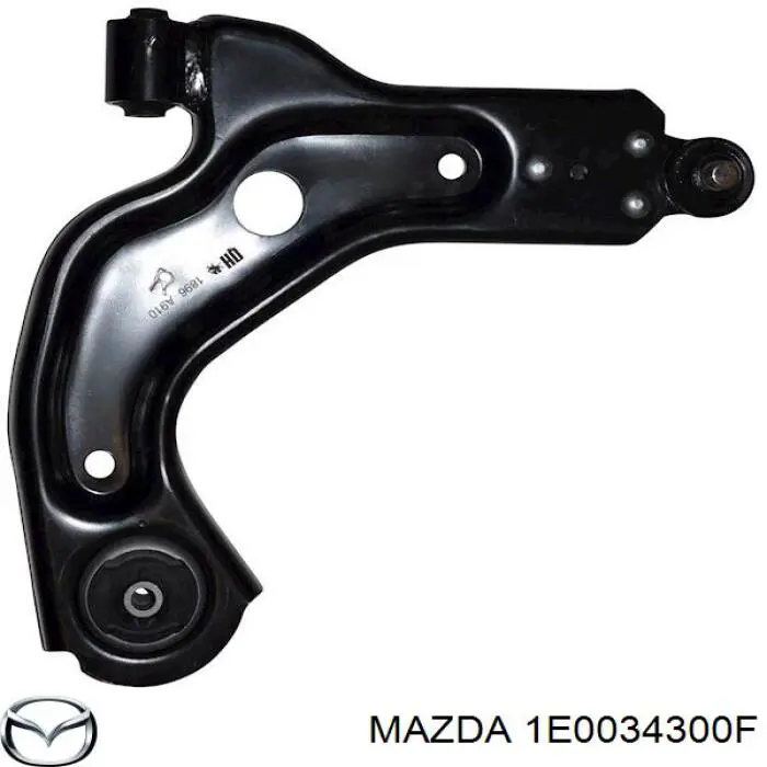 1E0034300F Mazda barra oscilante, suspensión de ruedas delantera, inferior derecha
