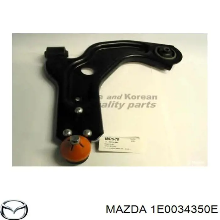 1E0034350E Mazda barra oscilante, suspensión de ruedas delantera, inferior izquierda