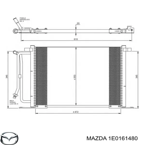 1E0161480 Mazda