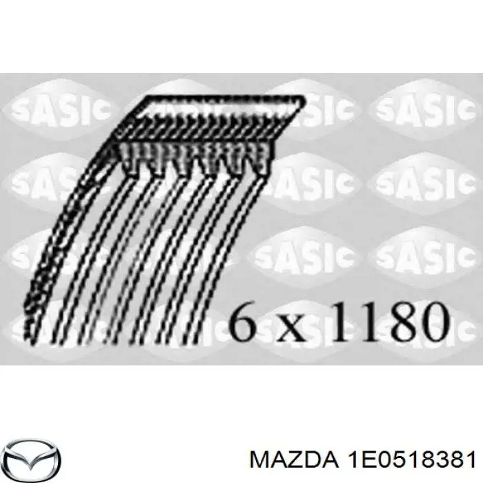 1E0518381 Mazda correa de transmisión