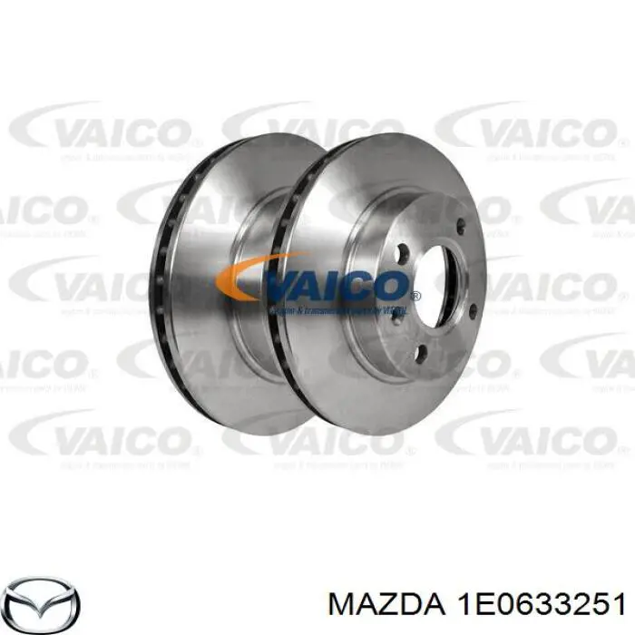 1E0633251 Mazda freno de disco delantero