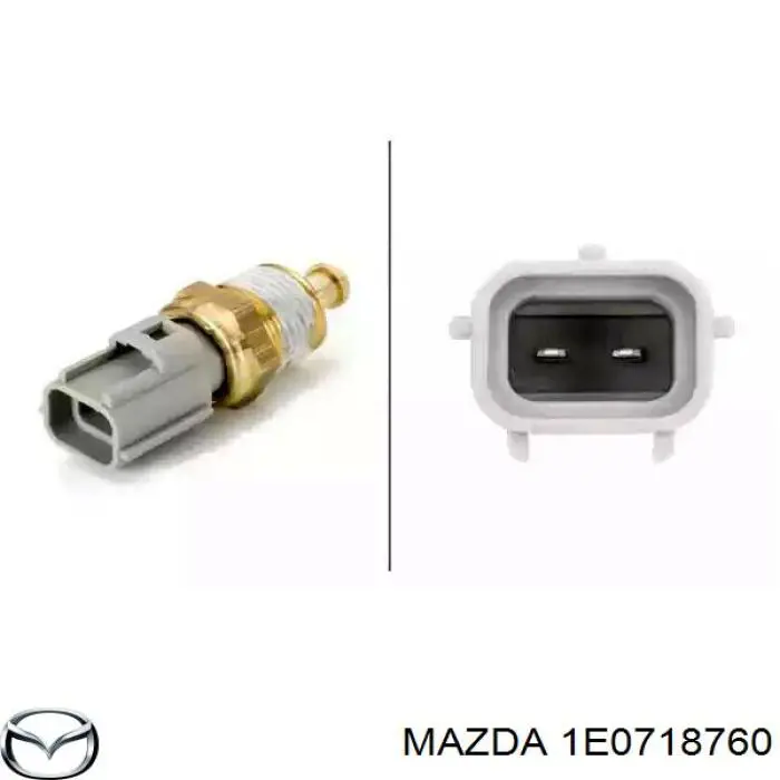 1E0718760 Mazda sensor de temperatura del refrigerante