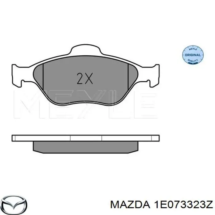 1E073323Z Mazda pastillas de freno delanteras