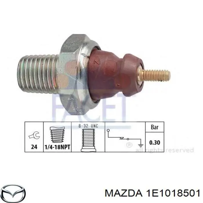 1E1018501 Mazda sensor de presión de aceite