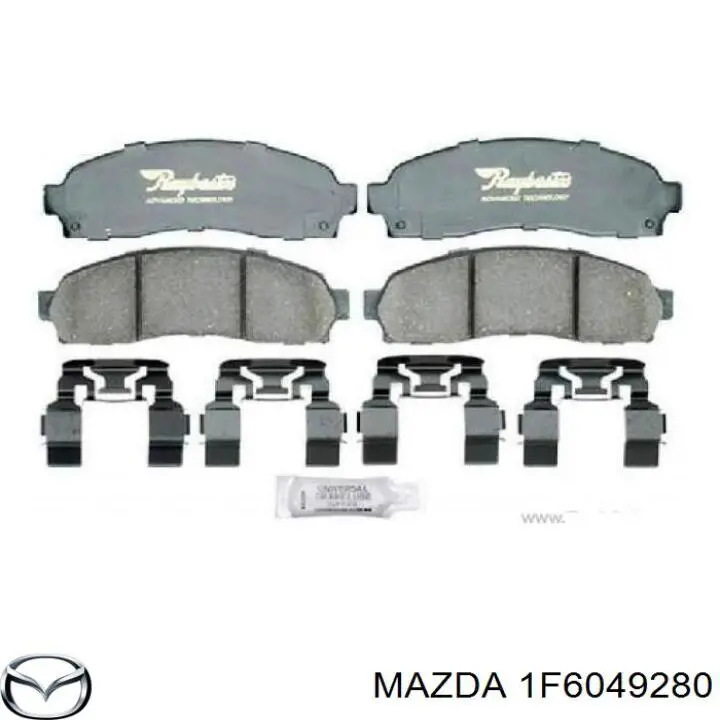 1F6049280 Mazda pastillas de freno delanteras