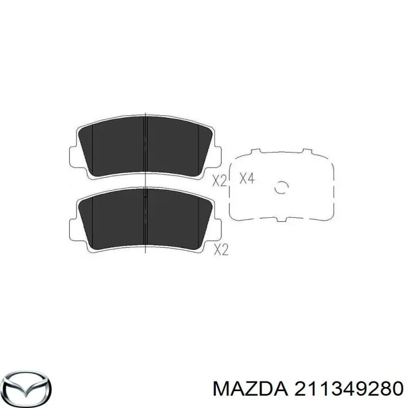 084149280 Mazda pastillas de freno delanteras