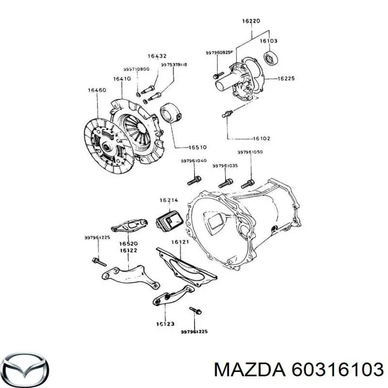 60316103 Mazda anillo reten caja de cambios