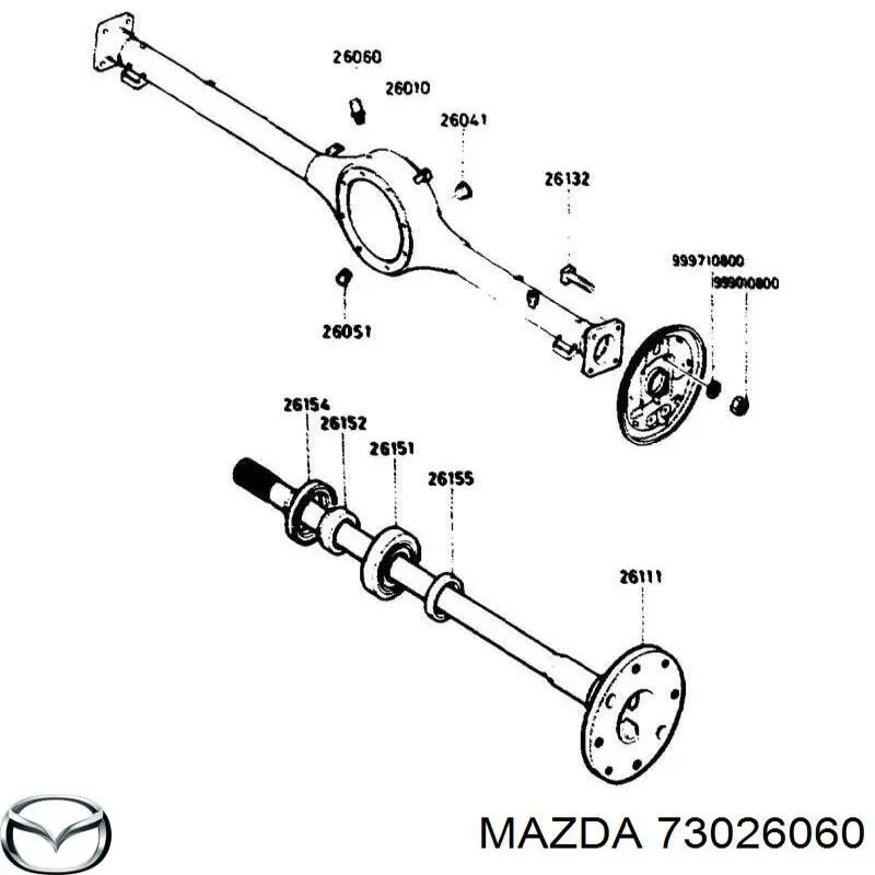 Comprar 73026060 Mazda Respiradero del cárter del eje trasero