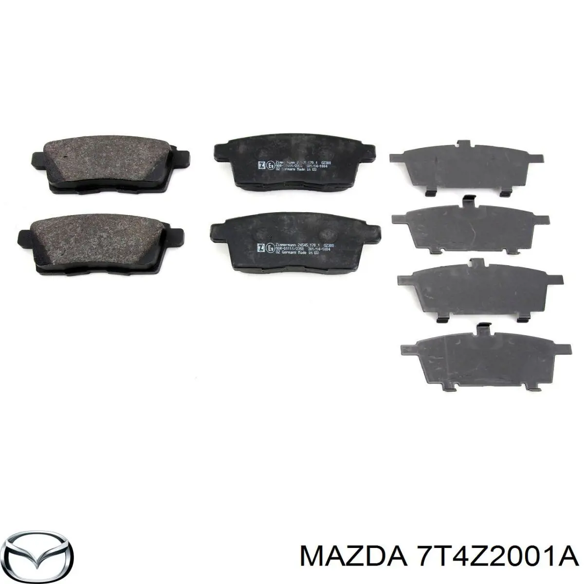 7T4Z-2001-A Mazda pastillas de freno delanteras