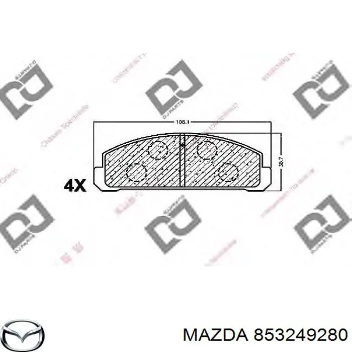 853049230 Mazda pastillas de freno delanteras