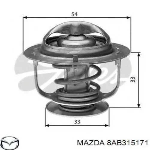 8AB315171 Mazda termostato