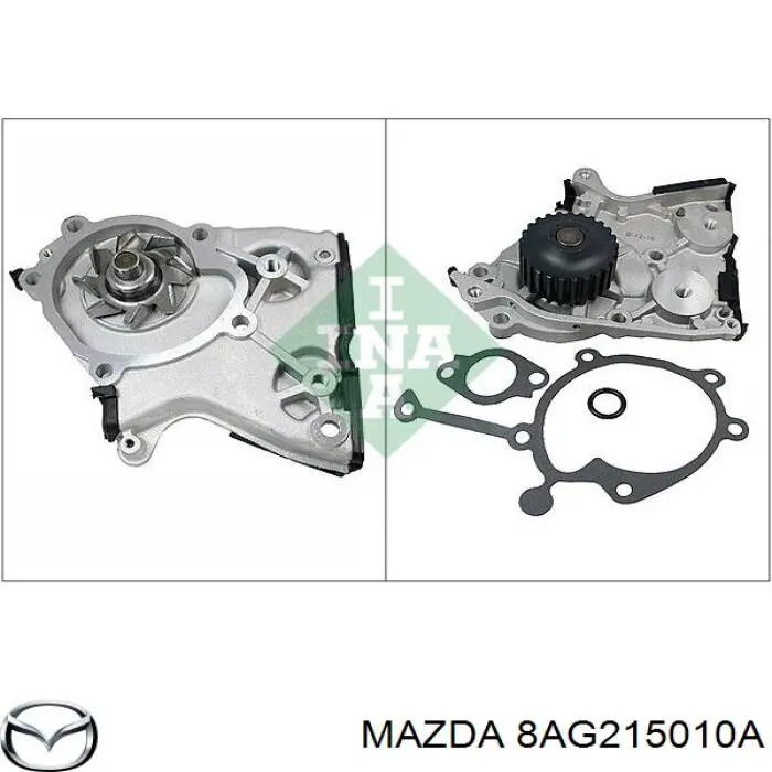 8AG215010A Mazda bomba de agua