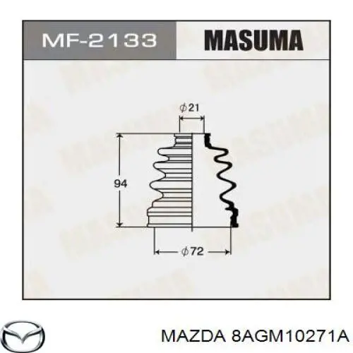 8AGM10271A Mazda