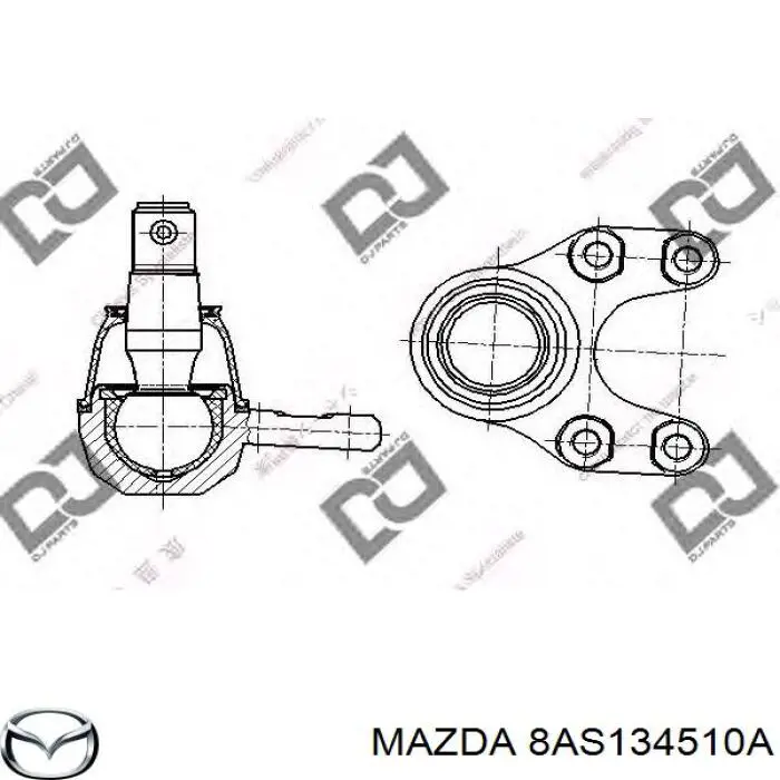 BJ-333 Japan Parts rótula de suspensión inferior