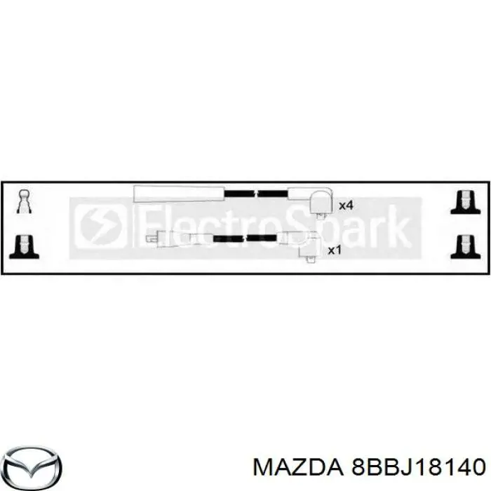 8BBJ18140 Mazda juego de cables de encendido