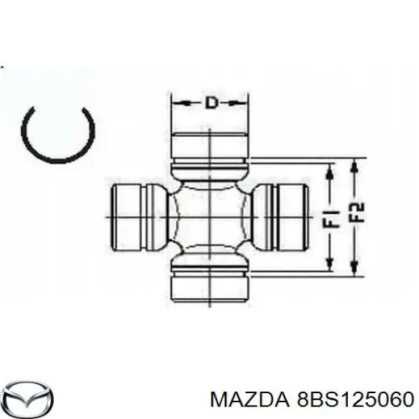 Cruceta 8BS125060 Mazda