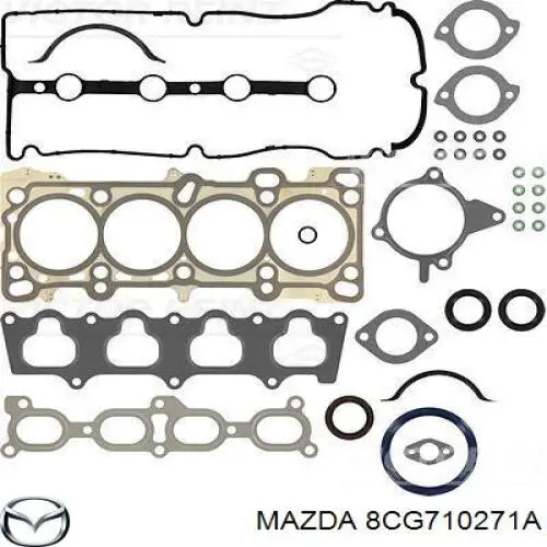 8CG710271A Mazda juego de juntas de motor, completo