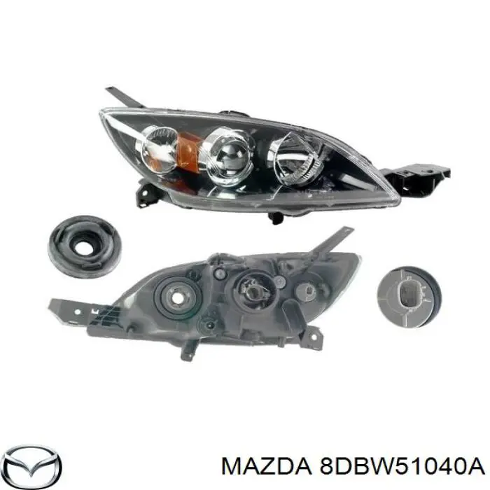 Faro izquierdo para Mazda 323 (BG)