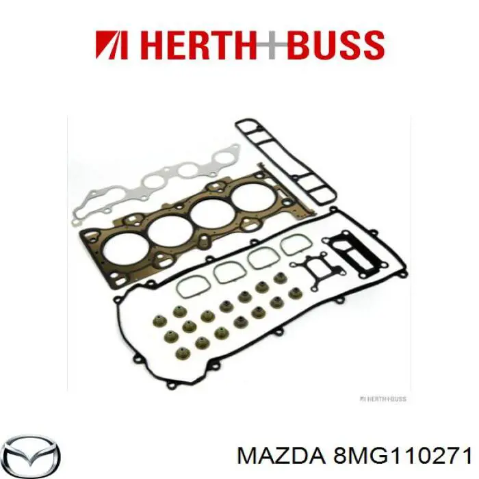 8MG110271 Mazda juego de juntas de motor, completo, superior