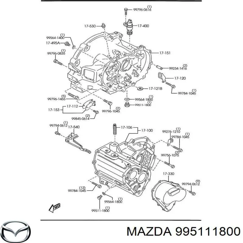 995111800 Mazda