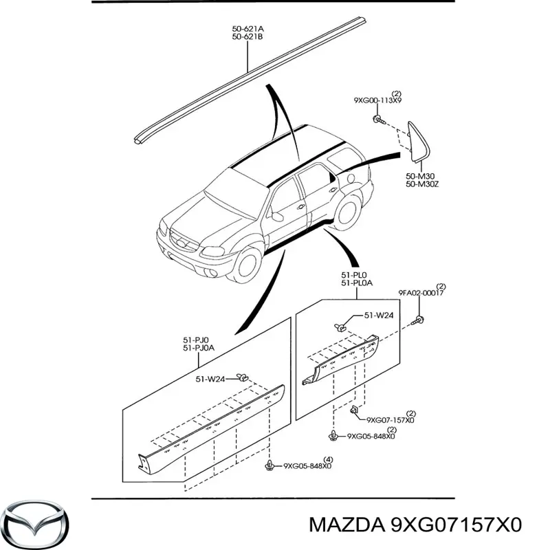 9XG07157X0 Mazda