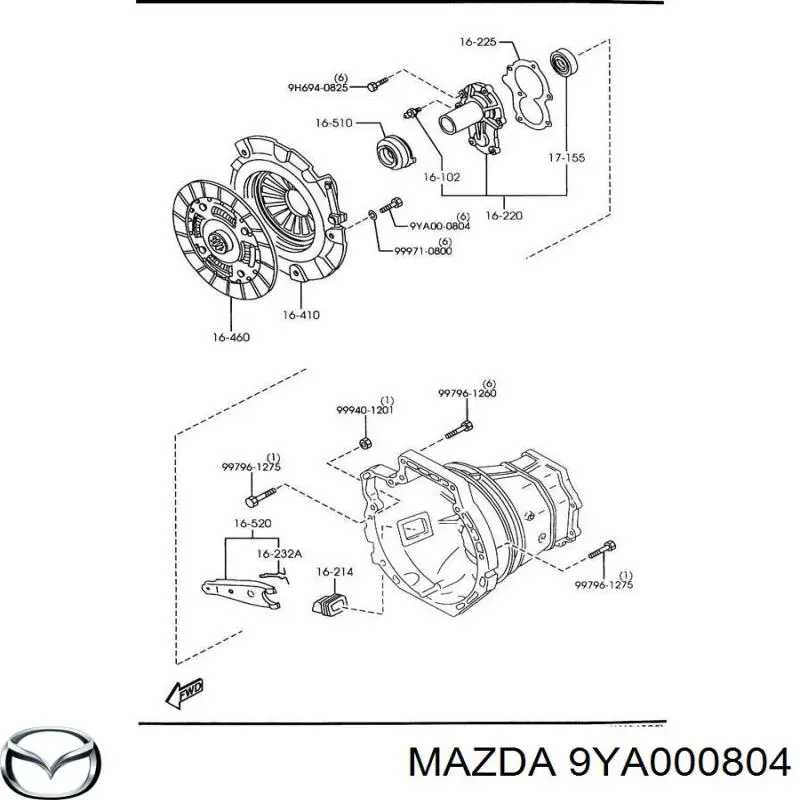  Mazda 9YA000804 precio, desde 8,36 EUR