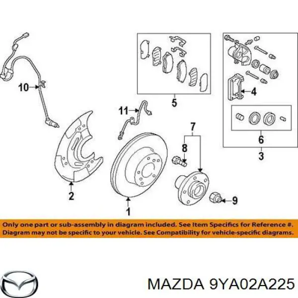 Comprar 9YA02A225 Mazda 