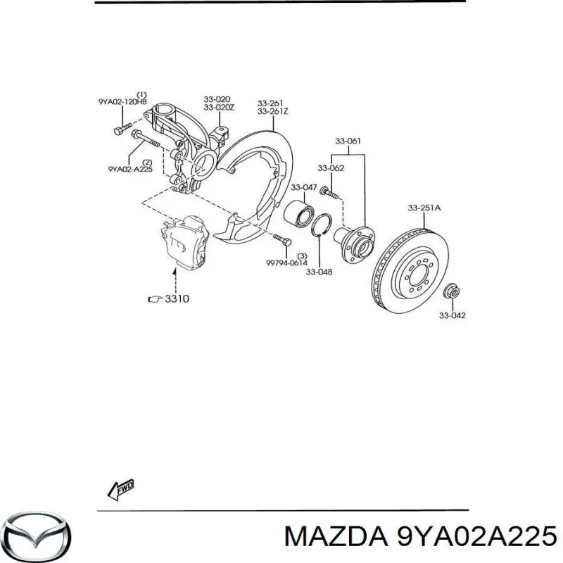 9YA02A225 Mazda