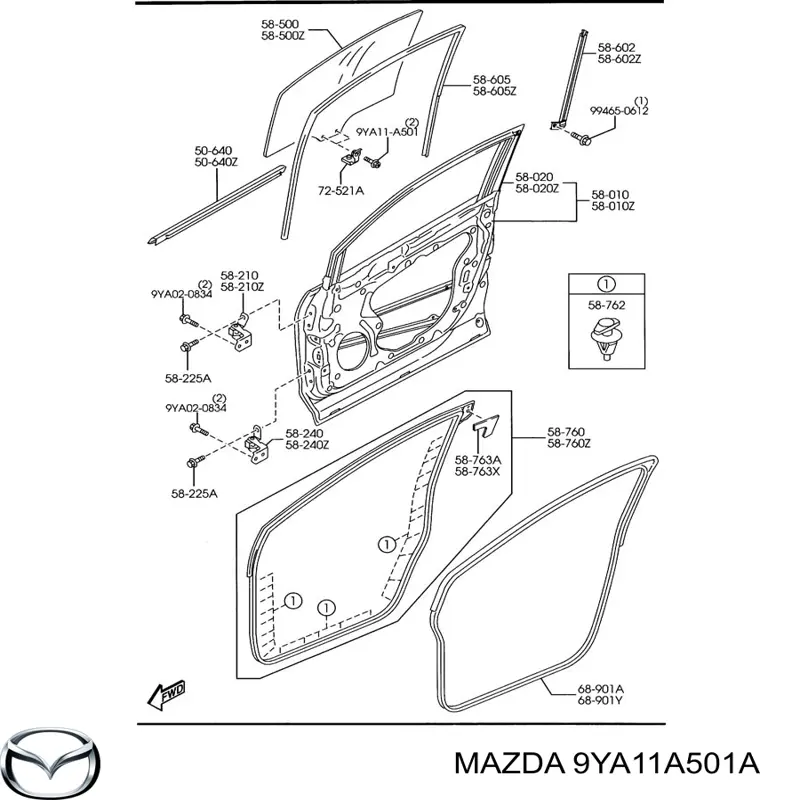 9YA11A501A Mazda