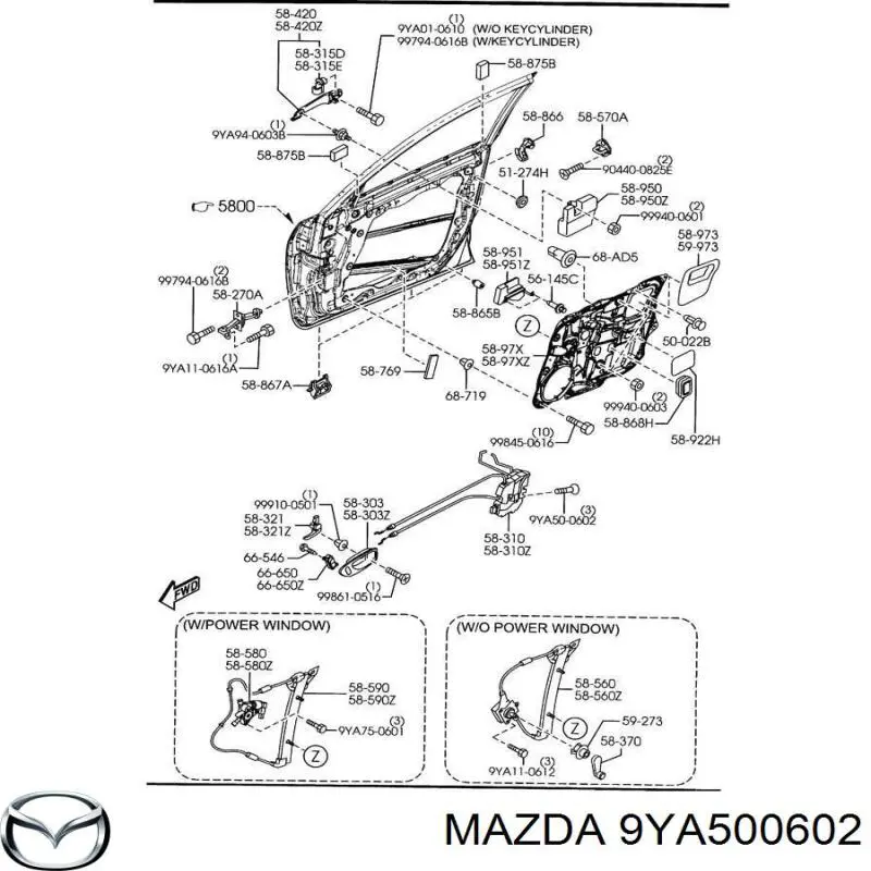 9YA500602 Mazda