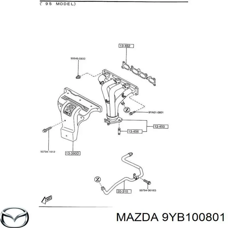 9YB100801 Mazda