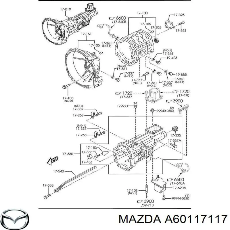 Mazda A60117117 precio, desde 7,32 EUR