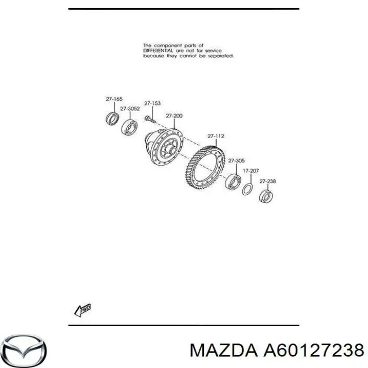Retén del semieje delantero izquierdo Mazda A60127238 precio, desde 7,87 EUR