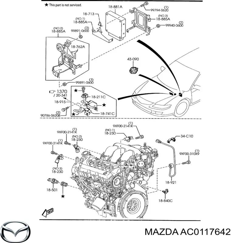  Mazda AC0117642 precio, desde 63,25 EUR